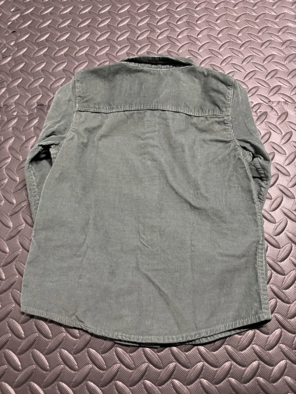 OshKosh Corduroy Button Up Shirt 5T Boys Green Long Sleeve
